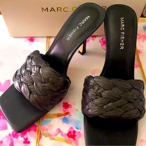 Marc Fisher Barsana Heeled Slide Sandal Size 6.5 Brand new in box